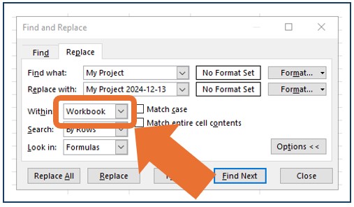 Select projects to import