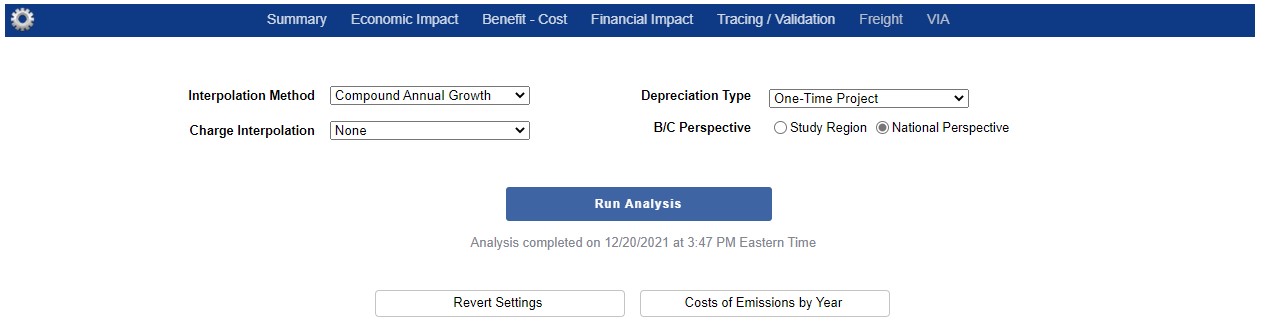 Results - Settings Screen